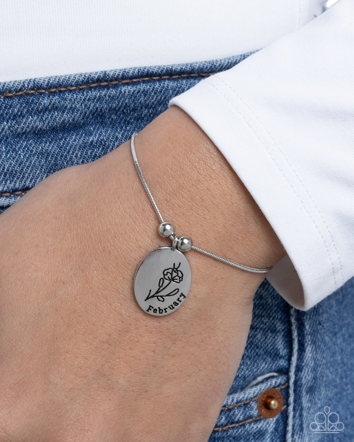 Personalized Bouquet - February - Silver