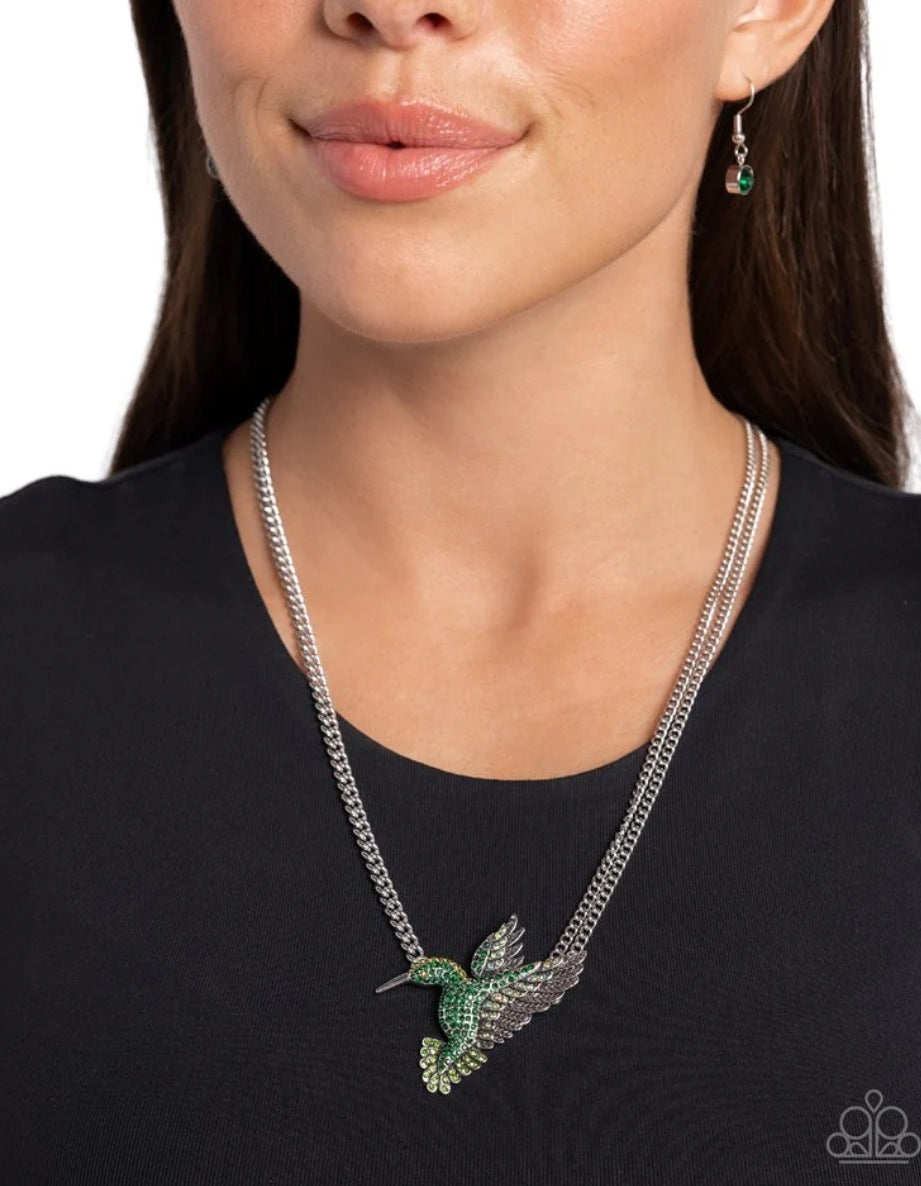 Hummingbird Headline - Green