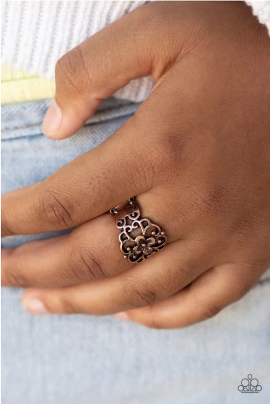 Fanciful Flower Gardens-Copper Ring