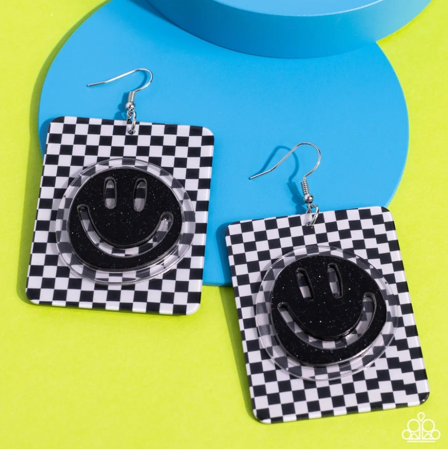Cheeky Checkerboard - Black