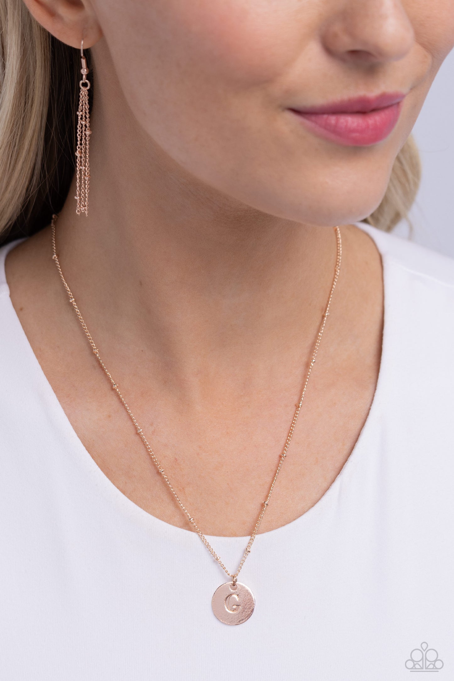 Initial Elegance - Rose Gold - G