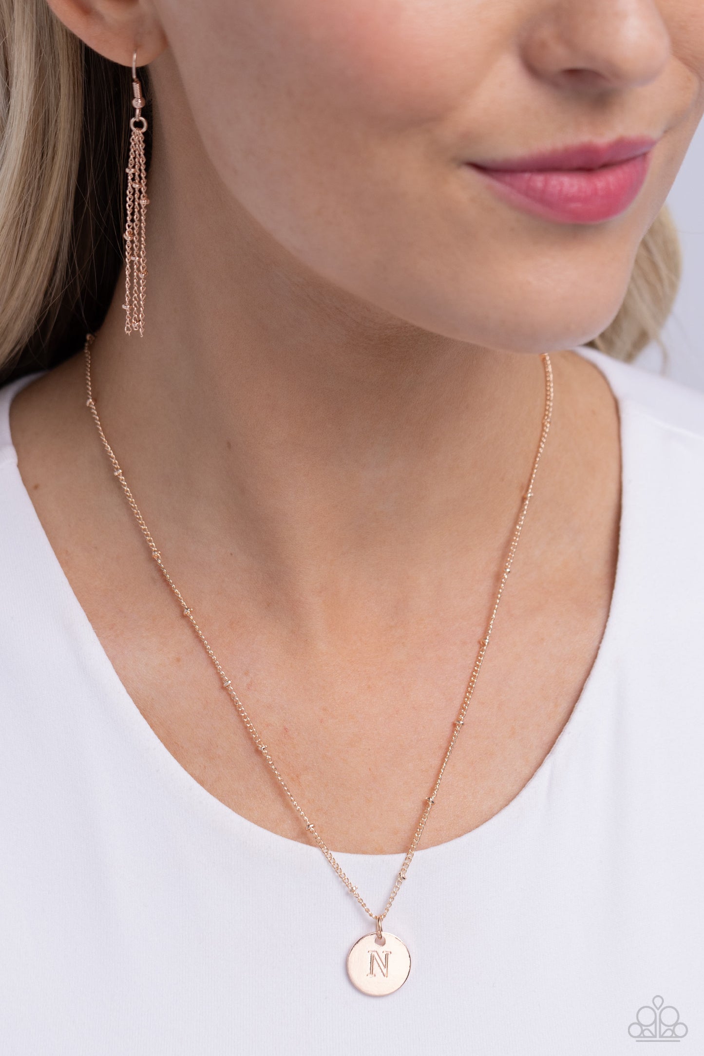 Initial Elegance - Rose Gold - N