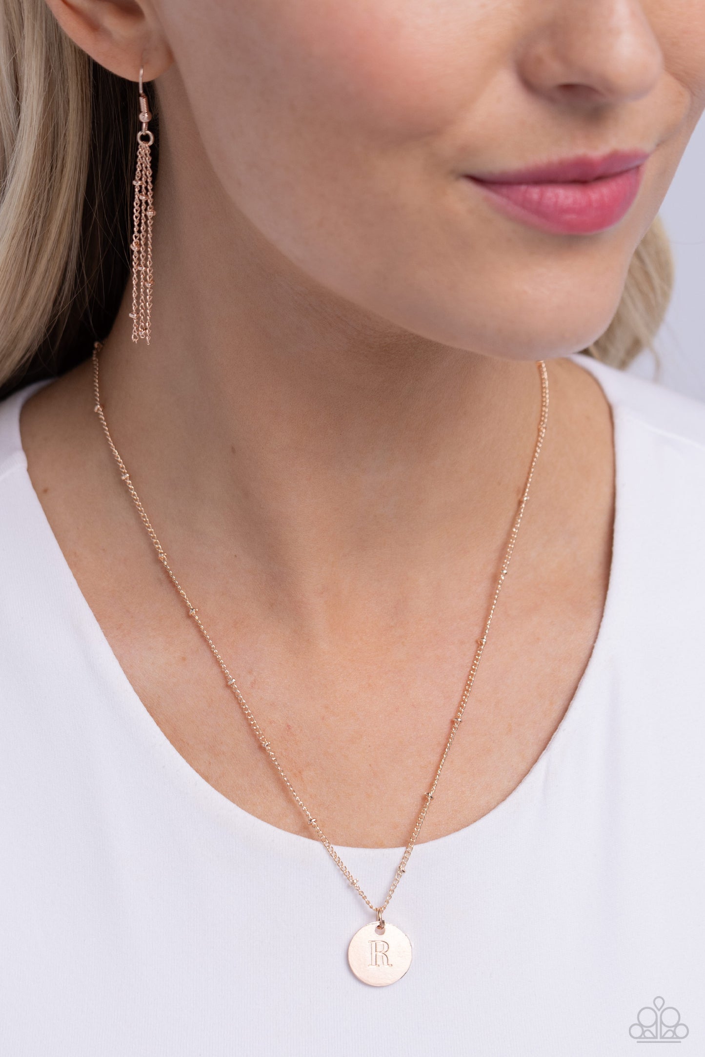 Initial Elegance - Rose Gold - R