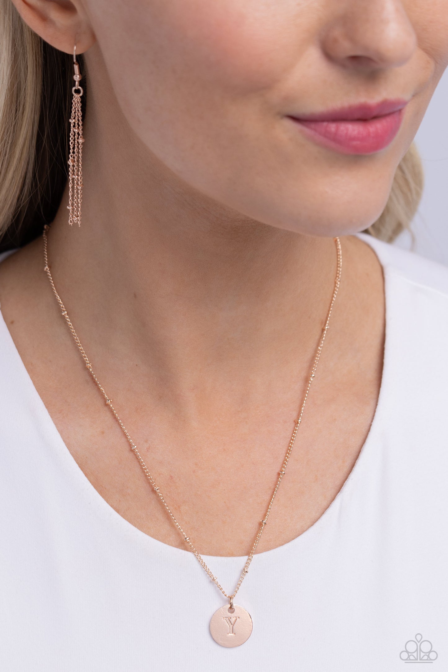 Initial Elegance - Rose Gold - Y