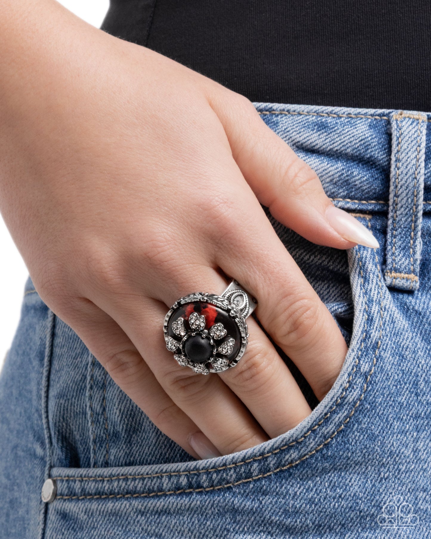 Floral Framework - Red
