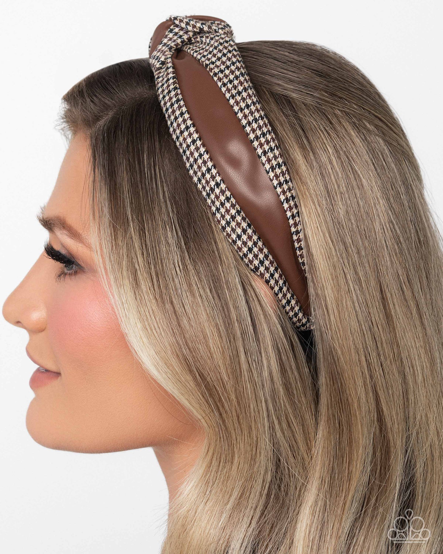Houndstooth Haute - Brown
