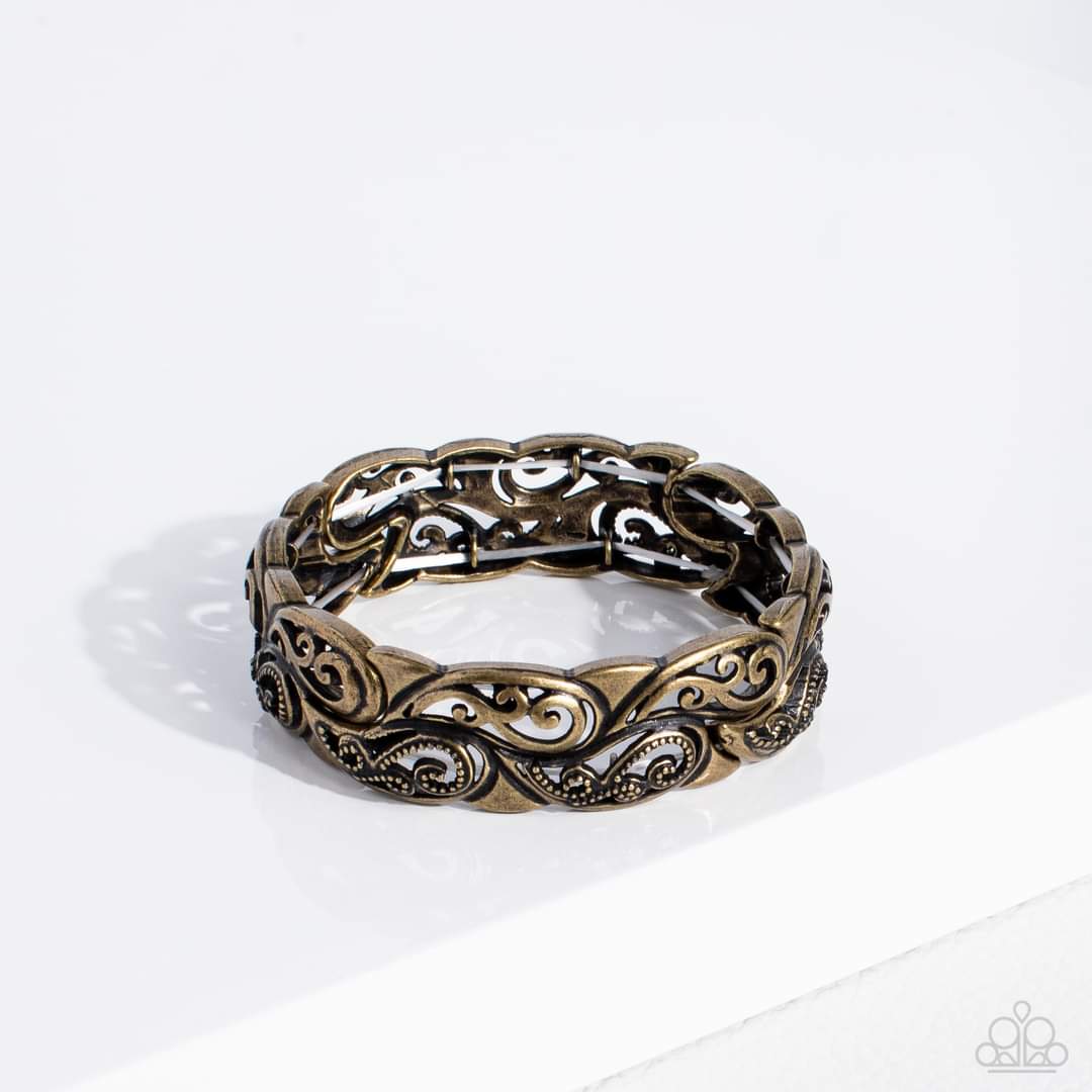 Paisley Portico - Brass