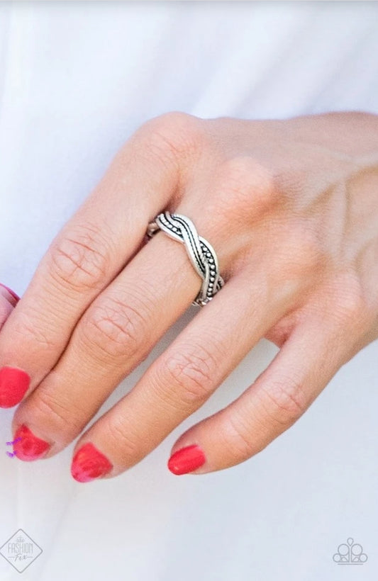 Texture Tango-Silver Ring