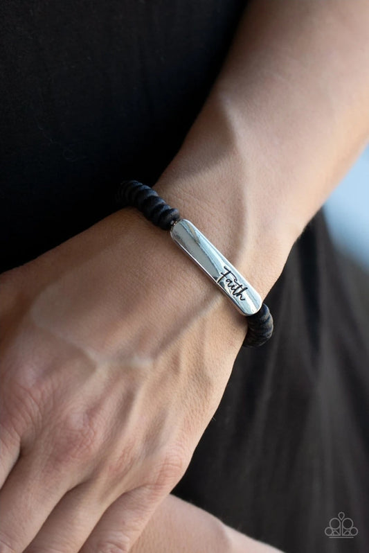Full Faith-Black Urban Bracelet