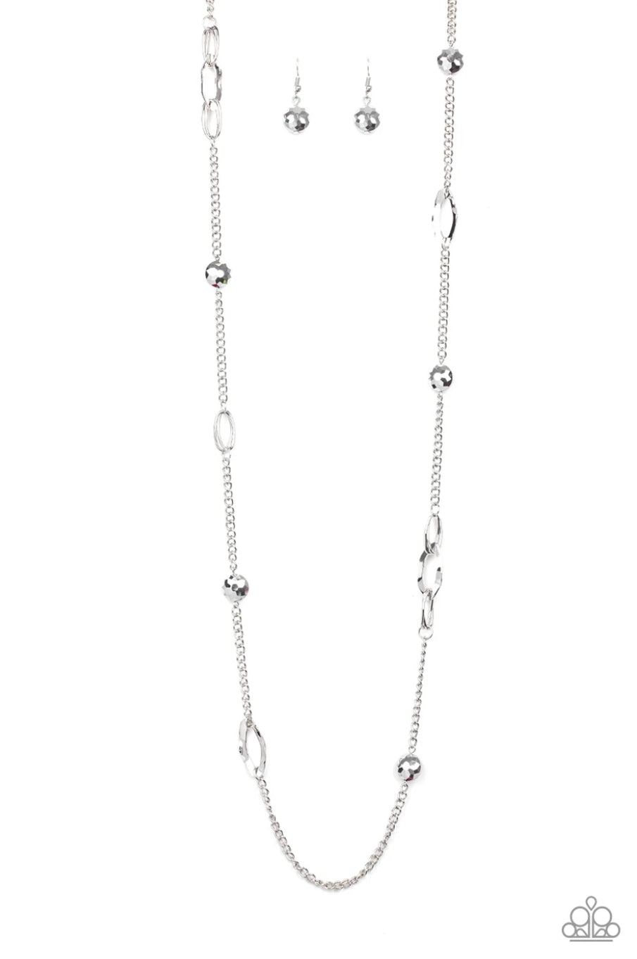 Duchess Dazzle-Silver Necklace