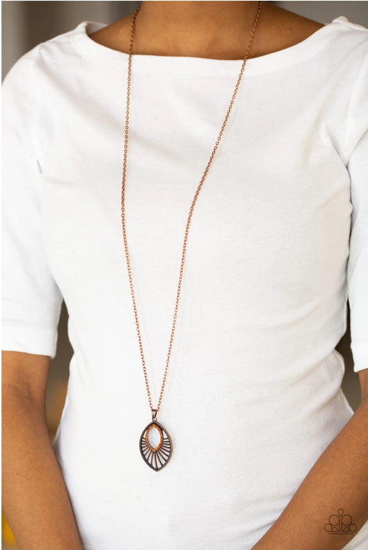 Court Couture-Copper Necklace