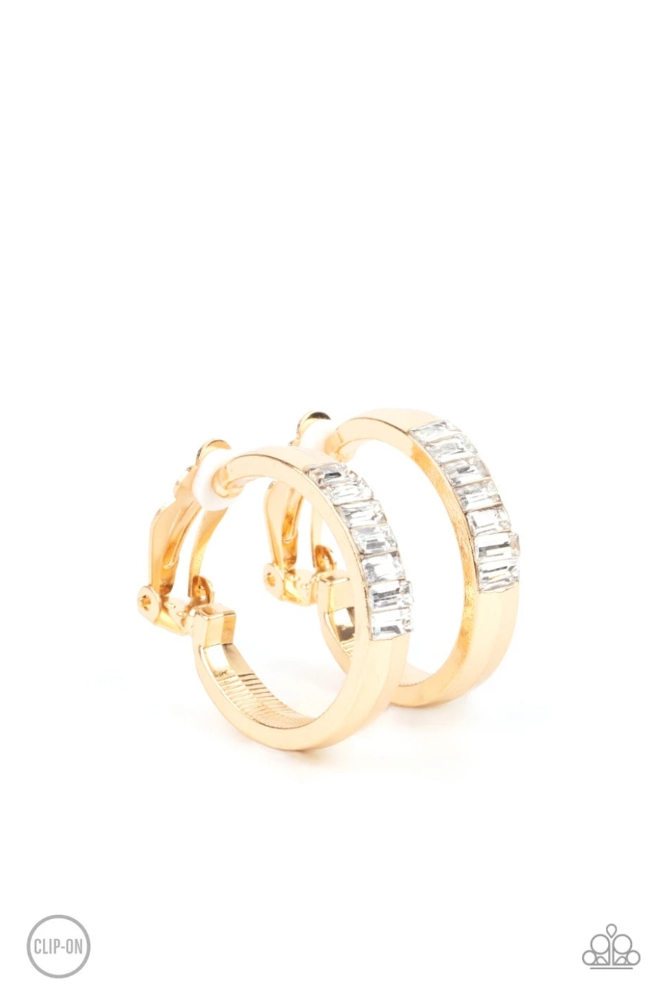 Ready, Steady, GLOW-Gold Clip-On Earring