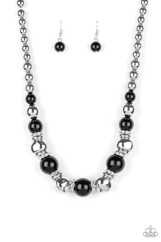 Hollywood HAUTE Spot-Black Necklace