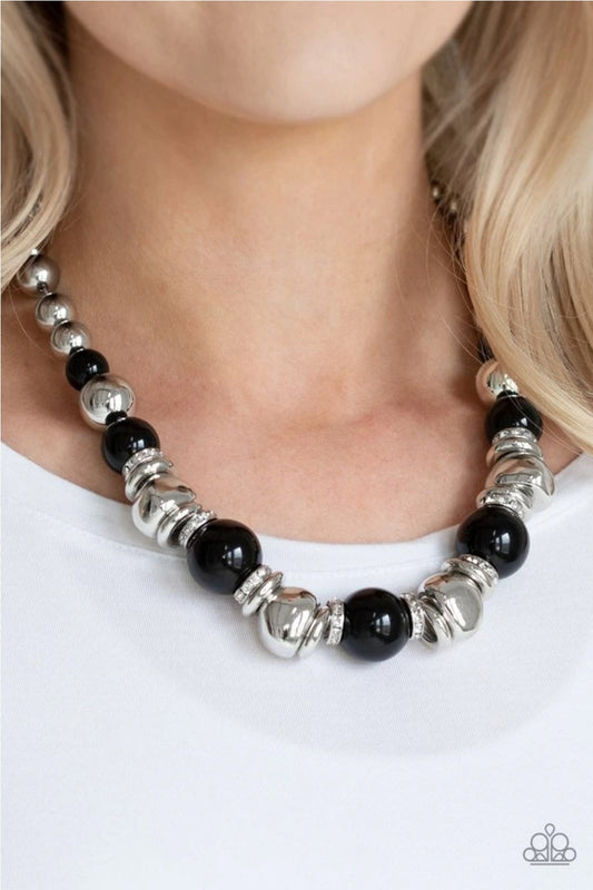 Hollywood HAUTE Spot-Black Necklace