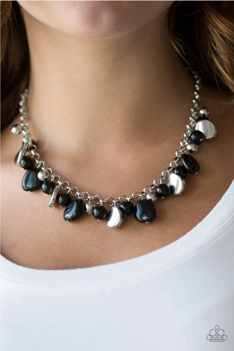 Flirtatiously Florida-Black Necklace