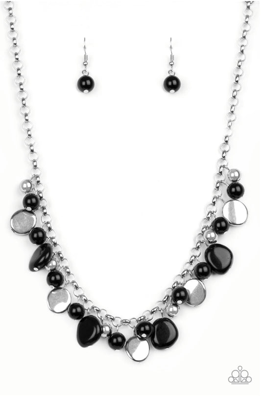 Flirtatiously Florida-Black Necklace