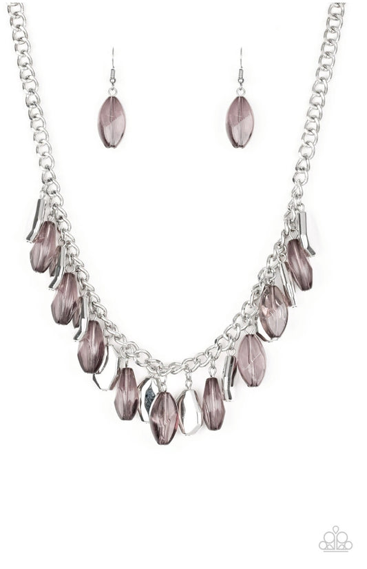 Fringe Fabulous-Silver Necklace