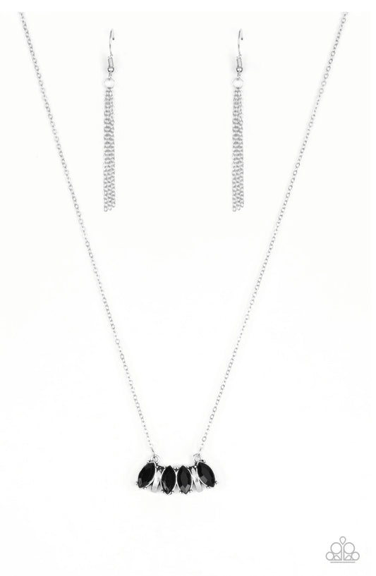 Deco Decadence-Black Necklace