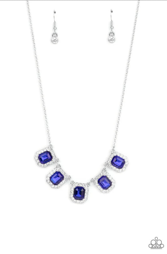 Next Level Luster-Blue Necklace