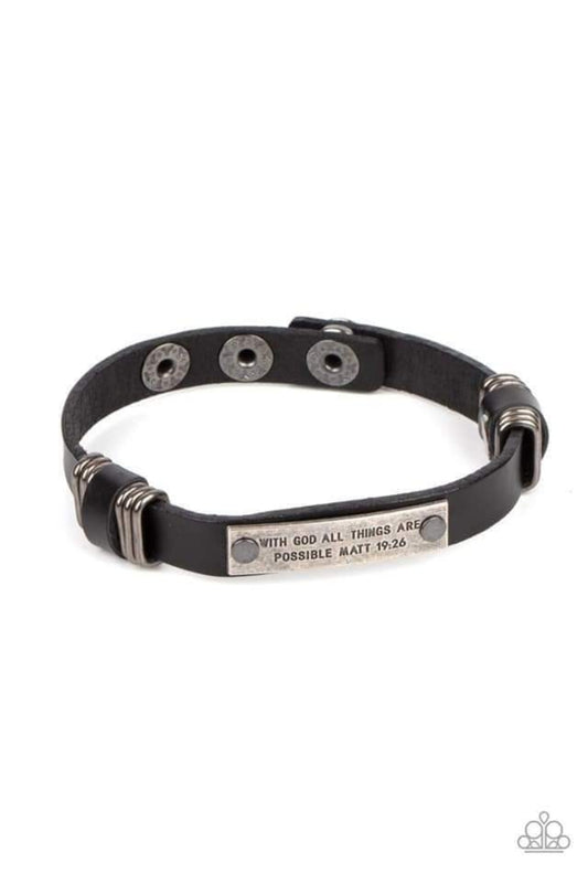 Make It Possible-Black Urban Bracelet