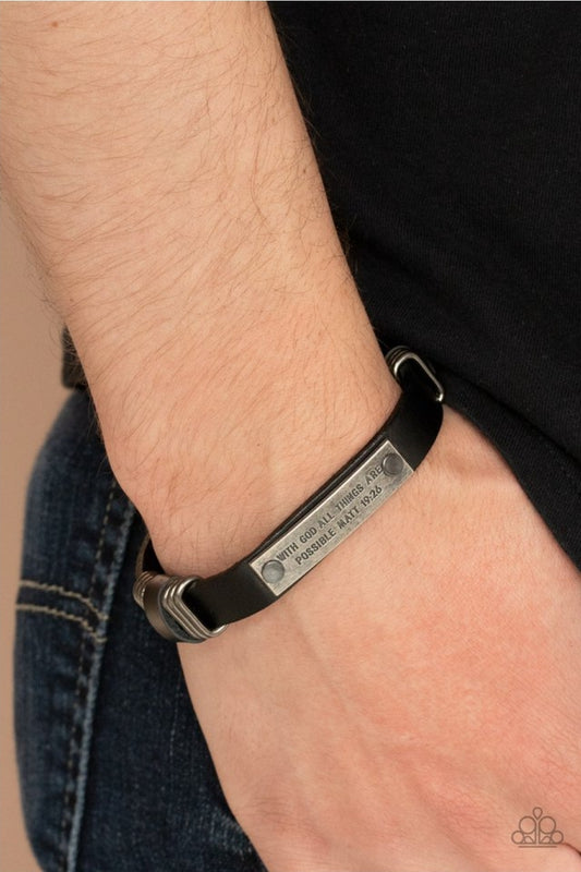 Make It Possible-Black Urban Bracelet