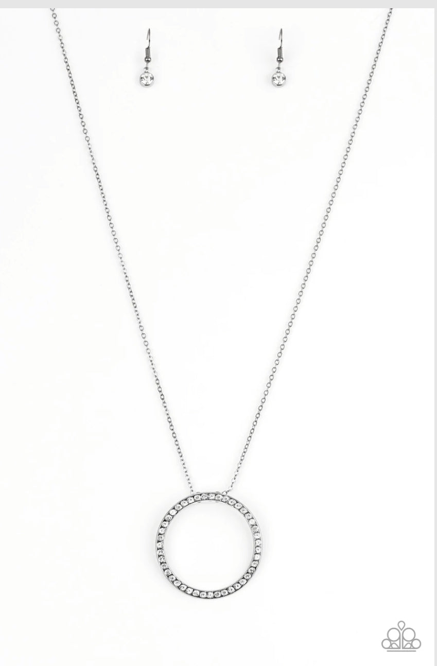 Center Of Attention-Black Necklace