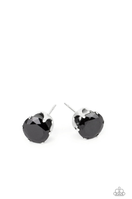 Modest Motivation-Black Post Earring