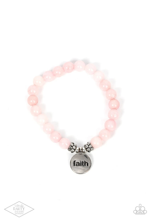 FAITH It, Till You Make It-Pink Bracelet