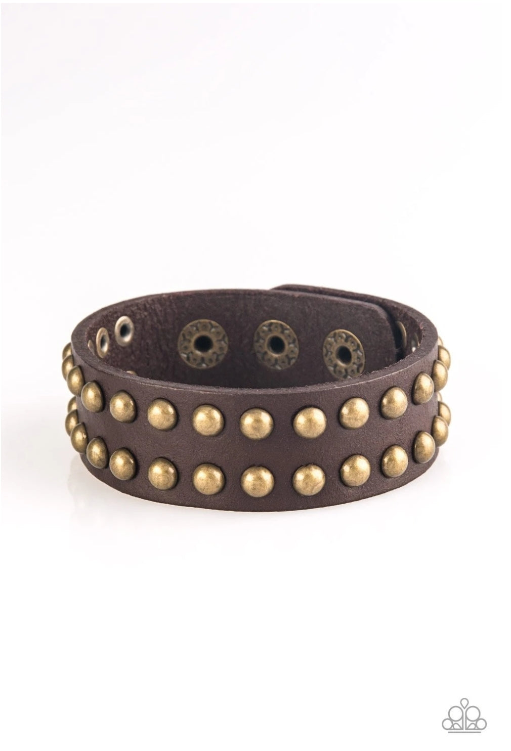Biker Bold-Brown Bracelet