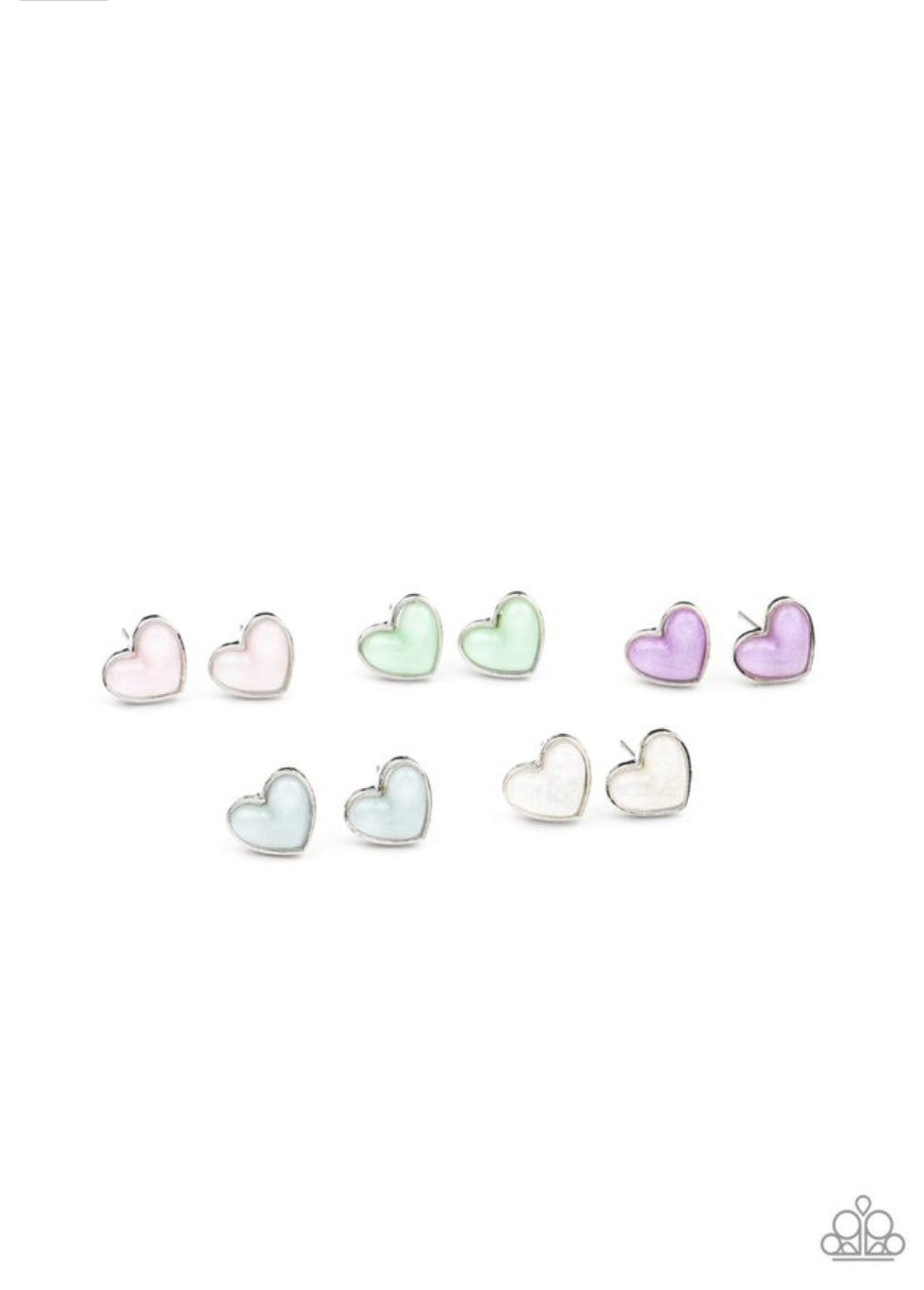 Starlet Shimmer-Pearl Heart Post Earring