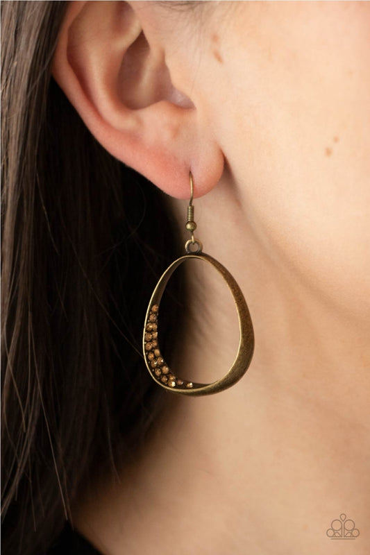 Fiercely Flauntable-Brass Earring
