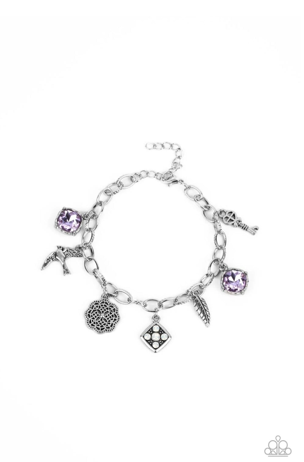 Fancifully Flighty-Purple Bracelet