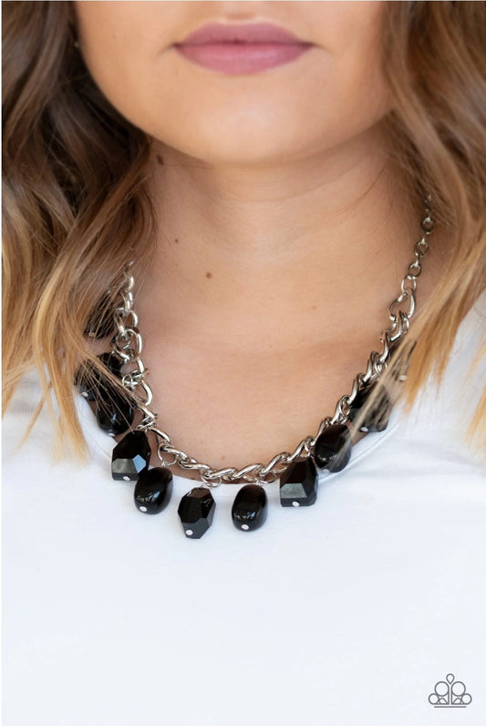 Take The COLOR Wheel-Black Necklace