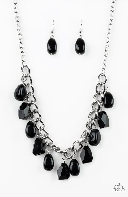 Take The COLOR Wheel-Black Necklace