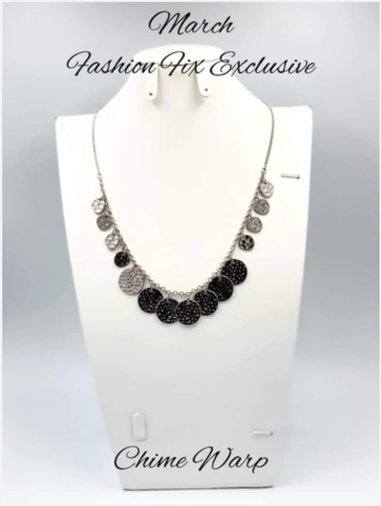 CHIME Warp-Silver Necklace