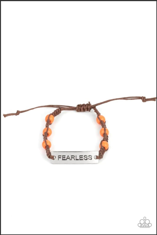 Conversation Piece-Orange Urban Bracelet