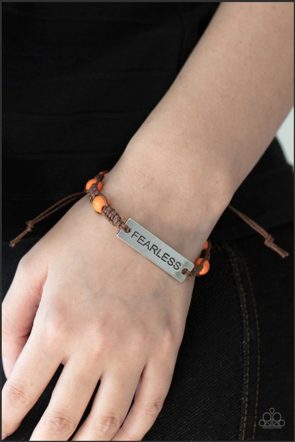 Conversation Piece-Orange Urban Bracelet