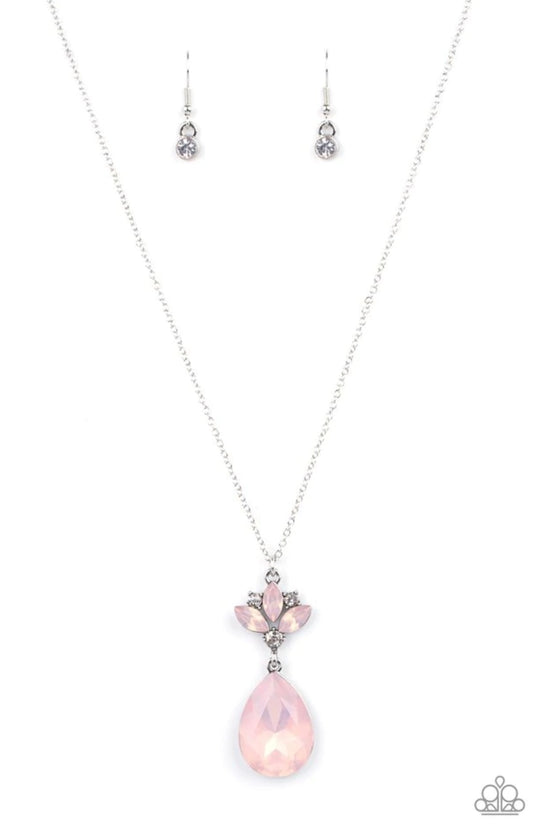 Celestial Shimmer-Pink Necklace