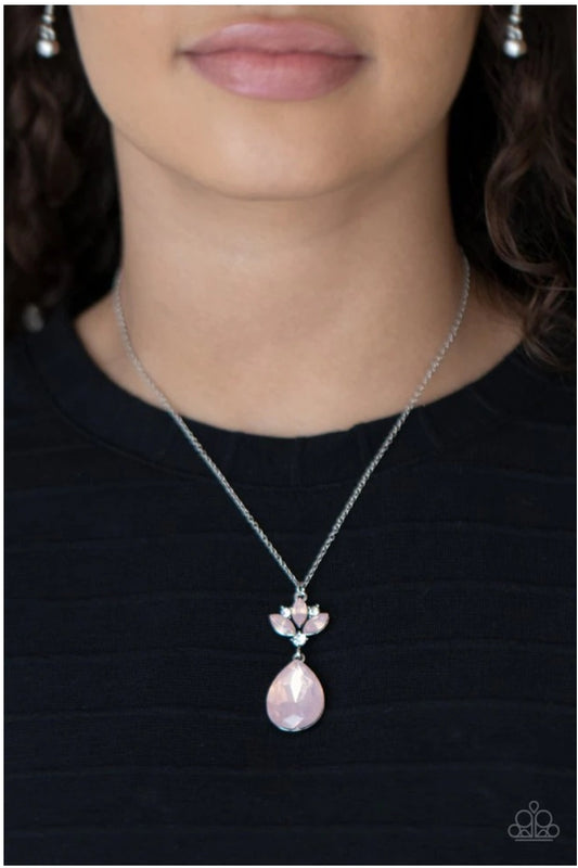Celestial Shimmer-Pink Necklace