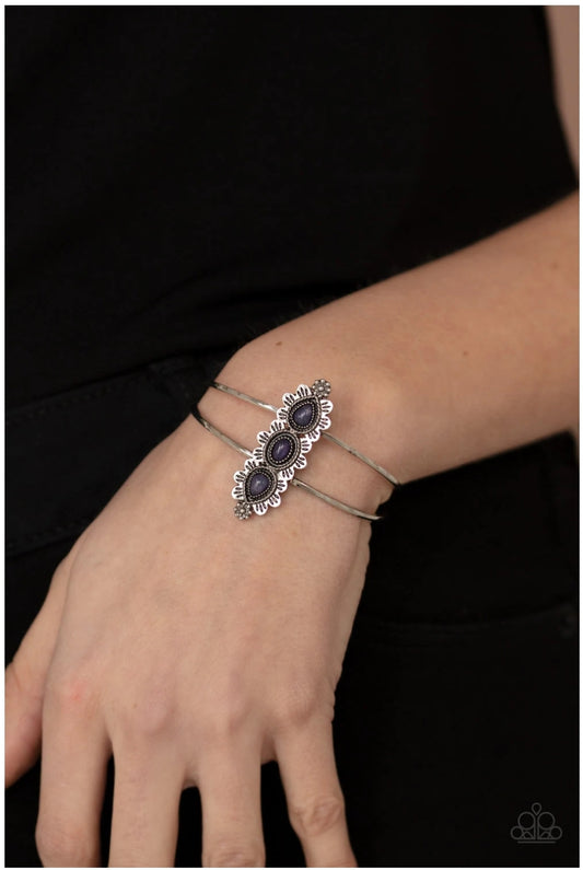 Fairytale Flowerbeds-Purple Bracelet