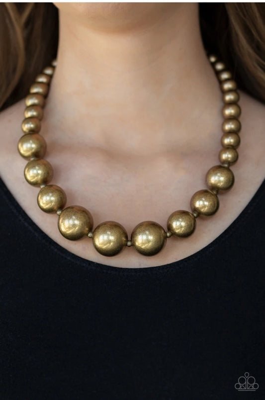 Living Up To Reputation-Brass Necklace