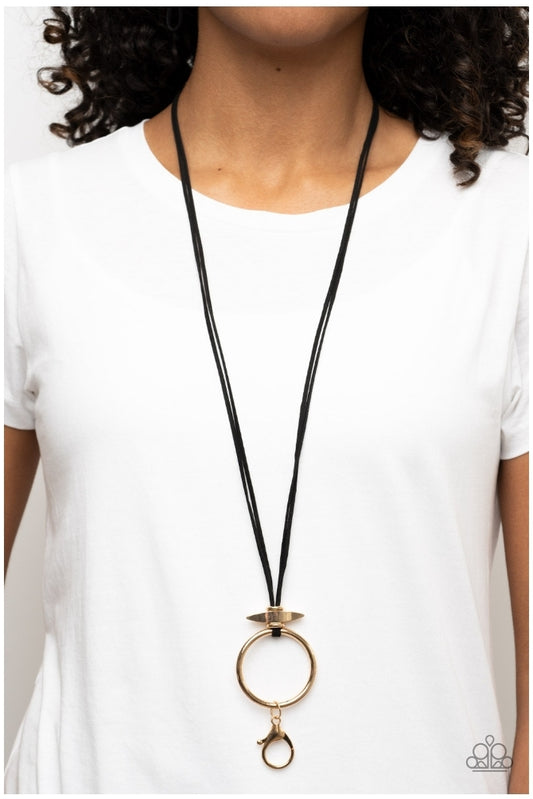 Noticeably Nomad-Black Lanyard