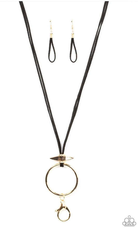 Noticeably Nomad-Black Lanyard
