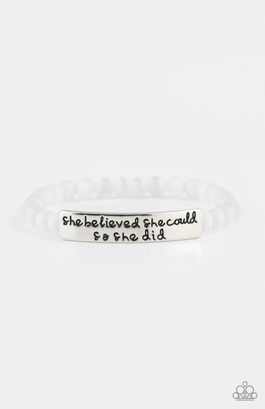 So She Did - White