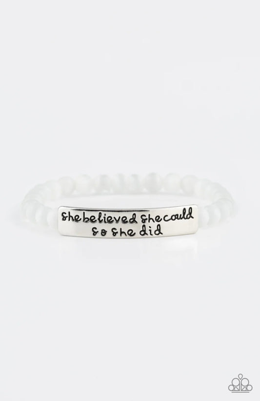 So She Did - White